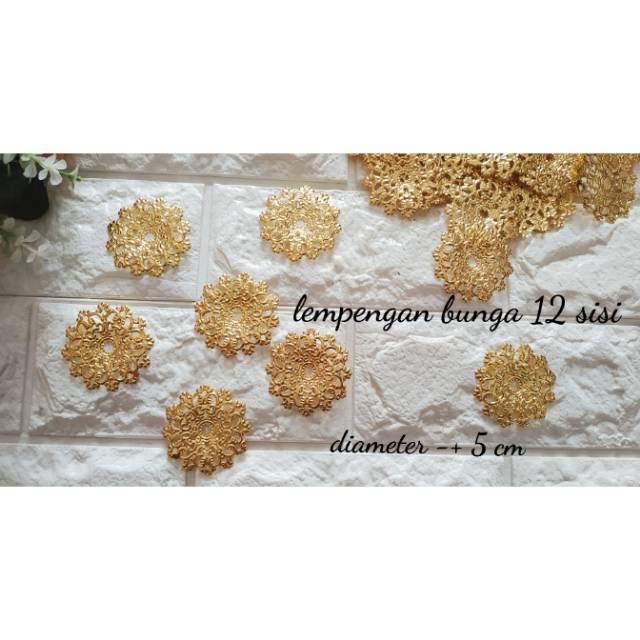 Lempengan bunga emas (lusin)