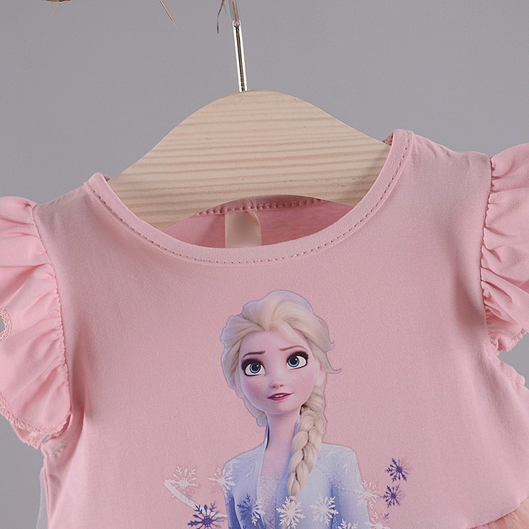 Dress anak import / Dress Tutu / gaun pesta anak perempuan frozen umur 9 bln - 3 thn Grosiran-5