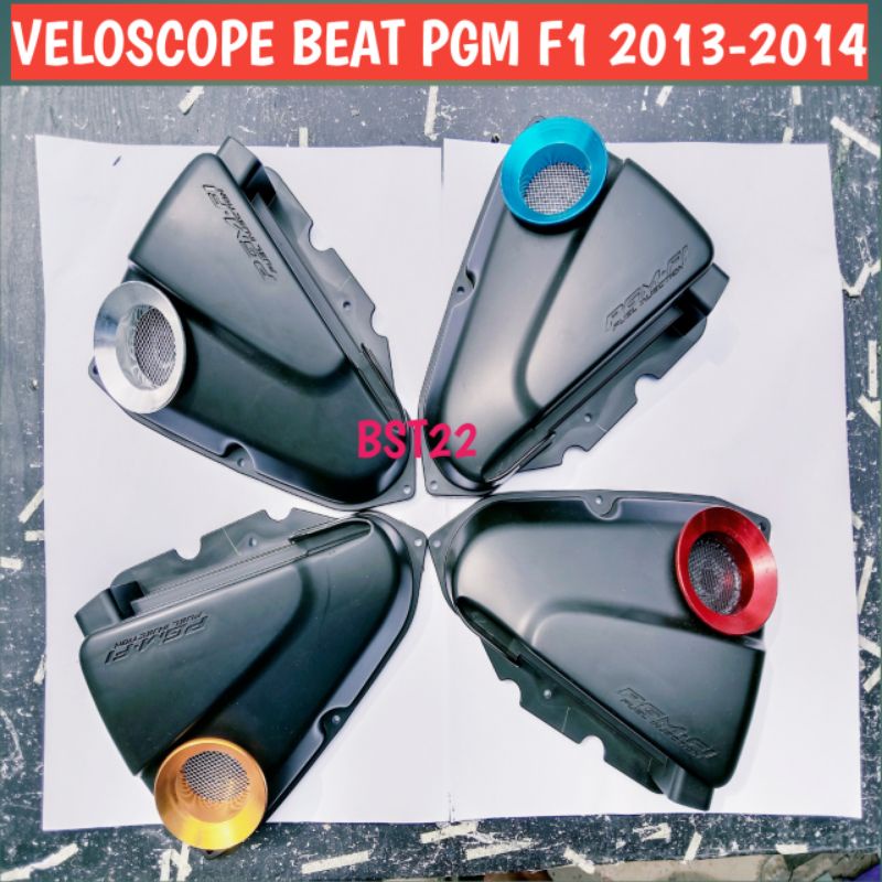 TUTUP FILTER UDARA VARIASI VELOSCOPE HONDA BEAT PGM FI 2013-2014 NEW VELOSCOPE