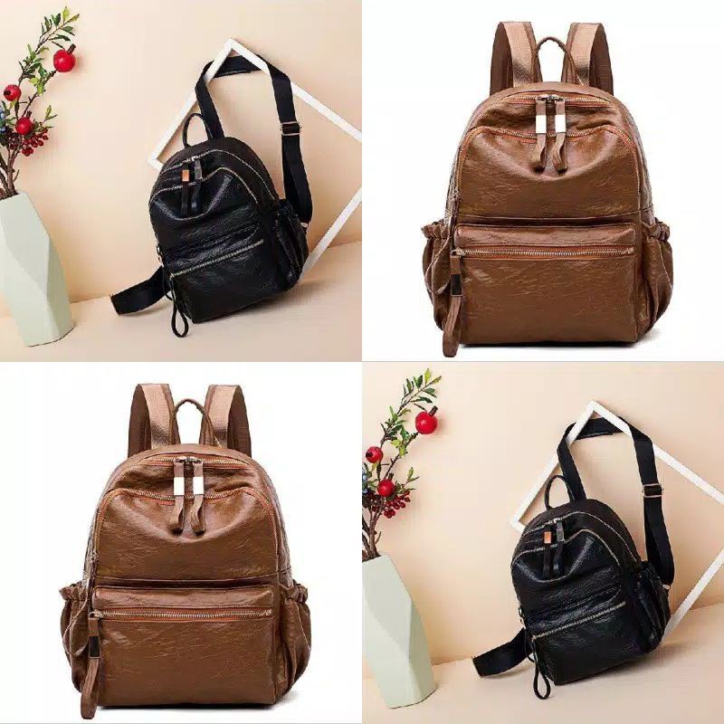 BQ2236-Tas Ransel Import Wanita Cantik Elegan