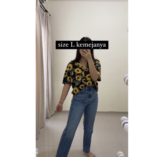 KEMEJA H&M FLOWER