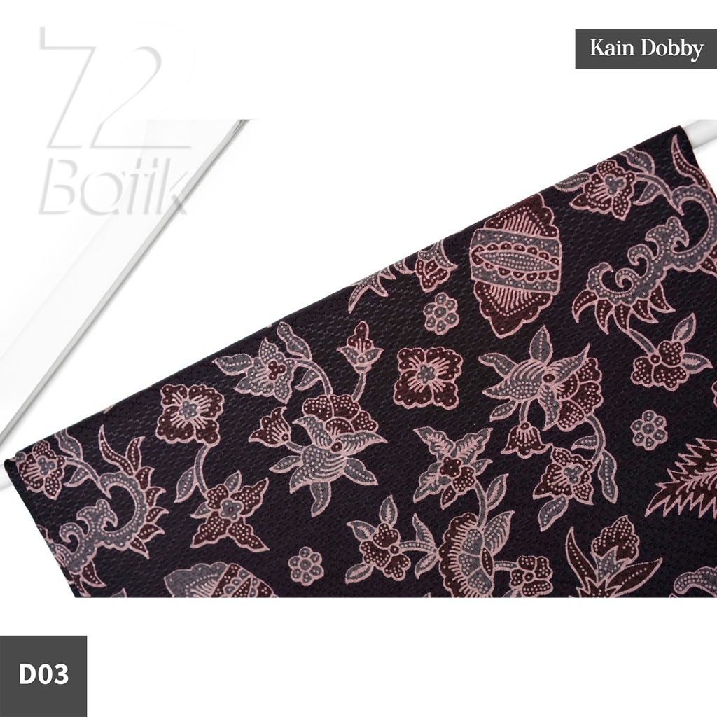 KAIN BATIK PREMIUM Dobby Motif Kembang Asri Warna Hitam Ireng Coklat Dolbi Dobi Doby 725975 Cap 72 Jarik Jarit Samping Kebat Panjang Batik Dobby Modern Premium Bahan Seragam Batik Pernikahan Kantor Keluarga Murah Kamen Jadi Batik Bali Lembaran