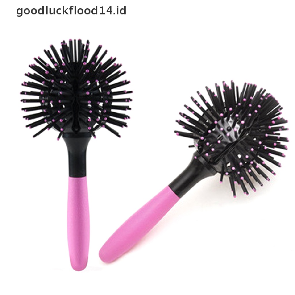 [OOID] 3D Round Hair Brushes Comb Salon make up 360 degree Ball Styling Tools Hair Comb ID