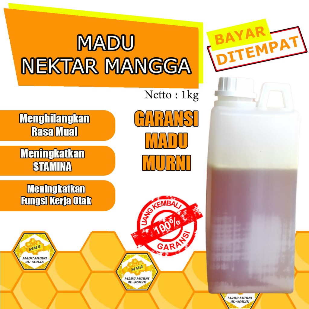 

MADU ASLI MURNI NEKTAR BUNGA MANGGA HARUM MANIS 1000gr - MADU MURNI ALMALIK