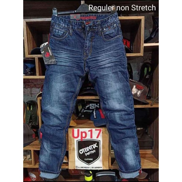 celana panjang jeans reguler hugo glass original no street/tidak mellar