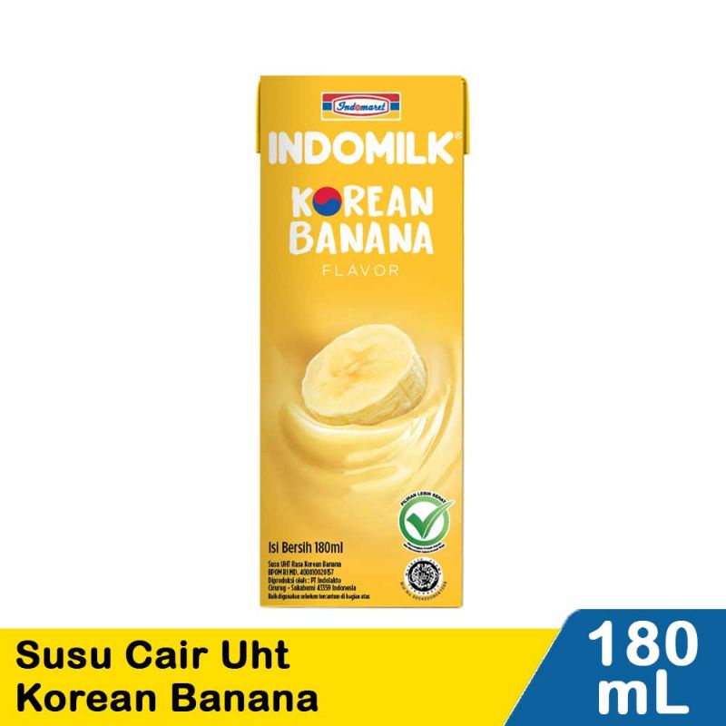 

Indomilk Susu Cair Uht Korean Banana 180mL