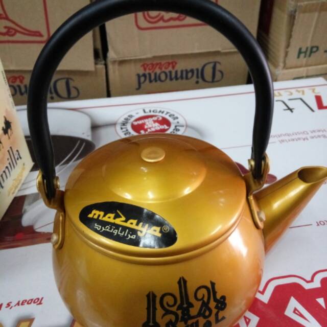 Grosir Teko Kuningan Antik Tebal 500ml r0QdkeHXBmEB