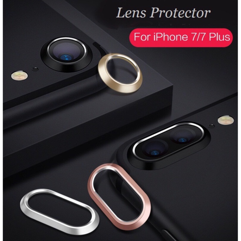 Lensa kamera proteksi cincin logam untuk For iPhone X XS XR Max 8 7 6 Plus