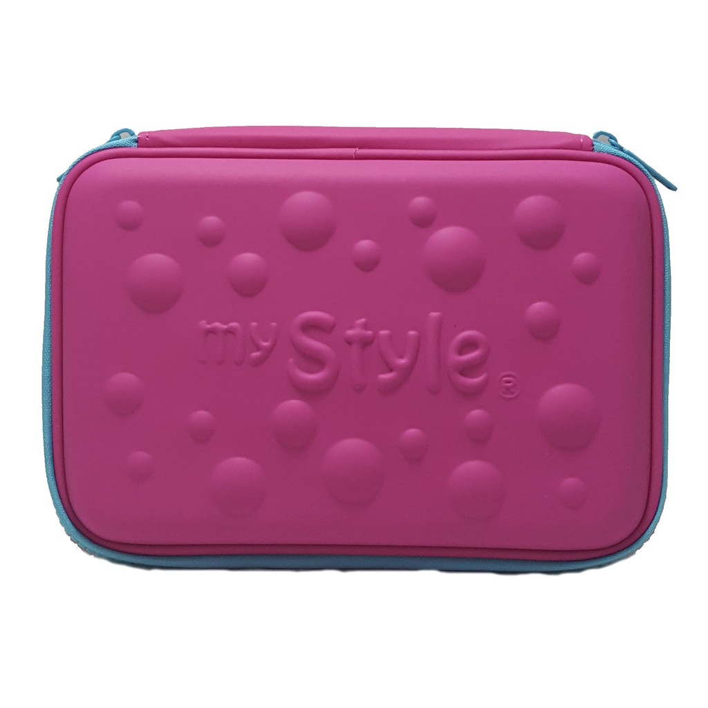 

MY STYLE TM 2113 Pink Bubble Hardtop Pencil Case