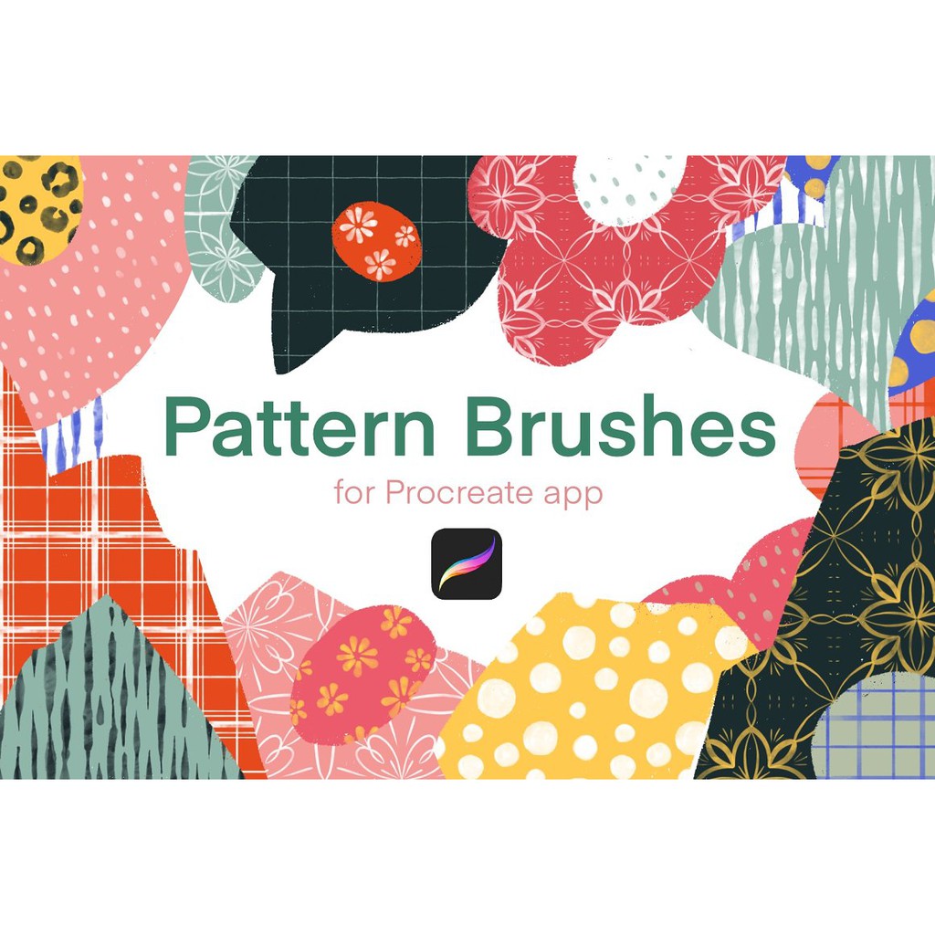 Procreate Brush - Handmade Pattern Brushes Procreate ( Washi Tape Pattern)