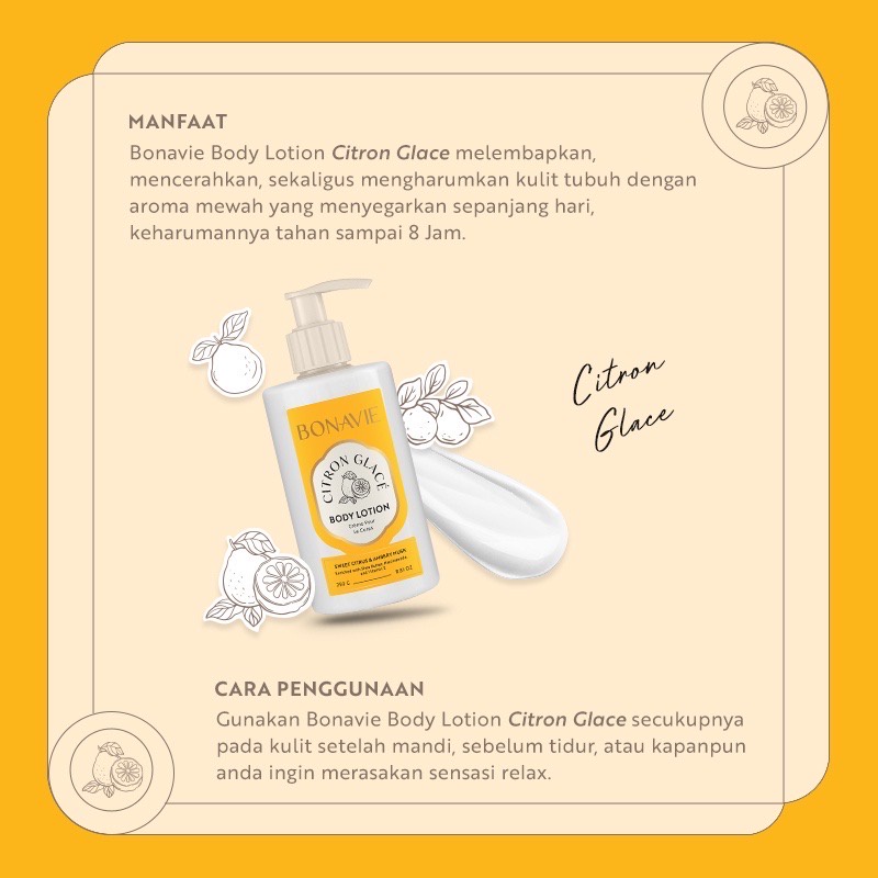 BONAVIE Body Lotion Citron Glace 250 ml