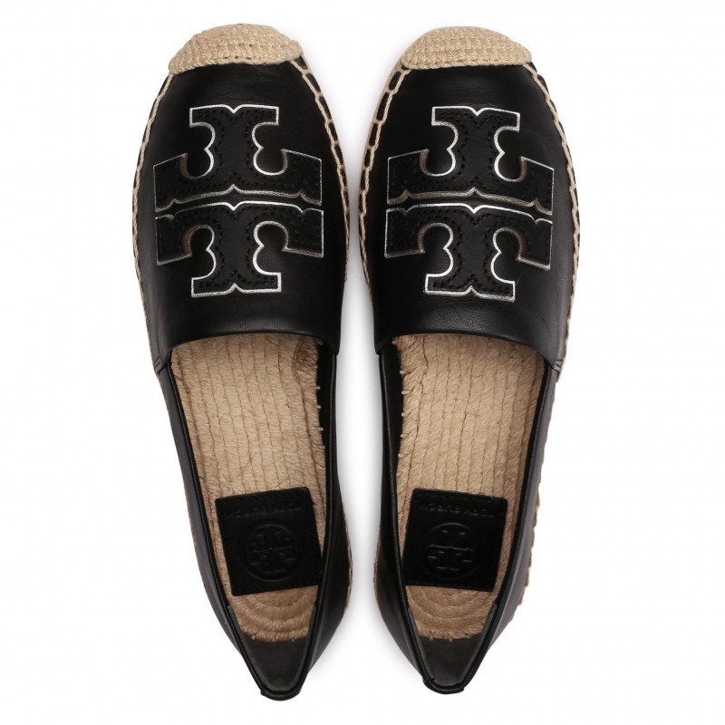 Try Burch Women Ines Espadrilles Perfect Black 100% Authentic