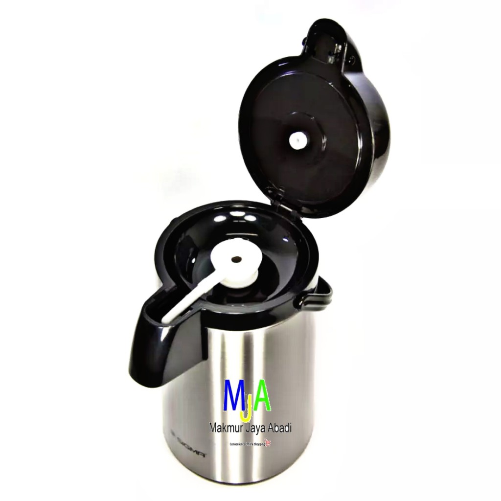 ( BISA COD ) PROMO SIGMA Termos Vacuum Jug Termos Pompa Stainless Steel Air pump 3L Termos Pencet