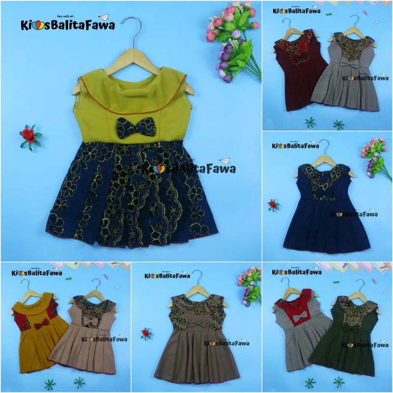 baju dres anak perempuan 0-5thn thn barang bagus harga murah bangat