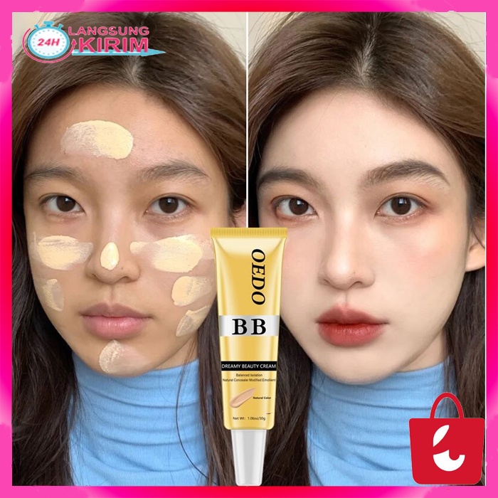 [100% Asli] Oedo Krim BB Makeup Concealer Krim Kecantikan Krim Pemutih Tabir Surya Pelembab Wajah