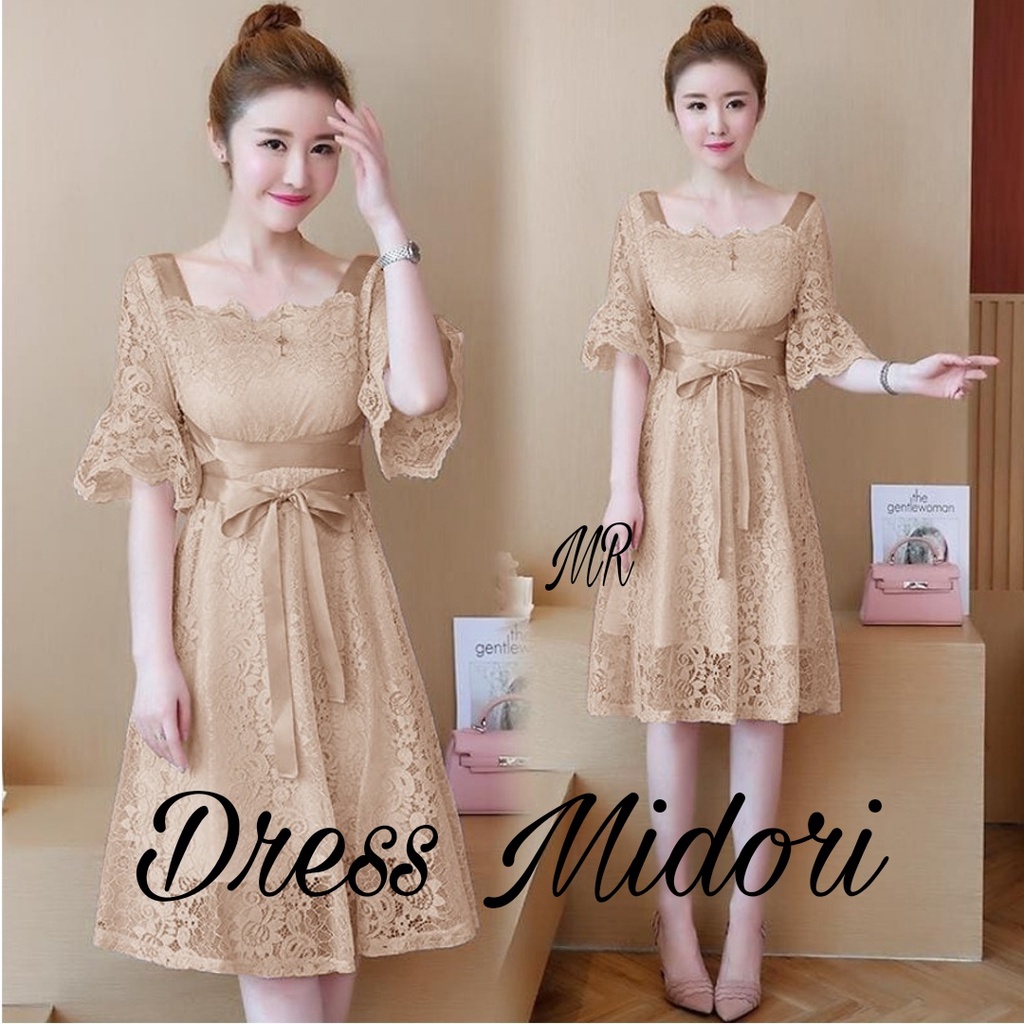 PCS DRESS MIDORI 3 UKURAN M L XL FASHION PAKAIAN WANITA MR ADA VIDEO REVIEW PRODUK