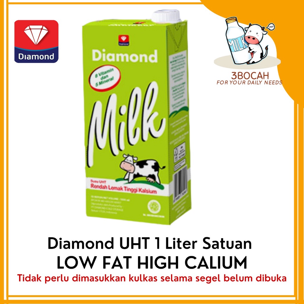 

Diamond UHT Low Fat High Calcium 1 Liter (1000 ml)