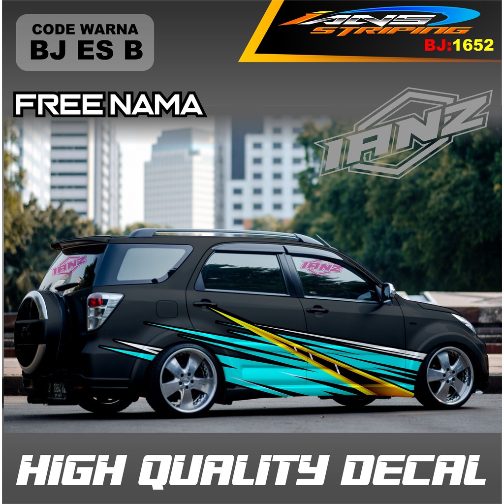 VARIASI STICKER DECAL MOBIL TERIOS / VARIASI STICKER DECAL MOBIL AVANZA XENIA INNOVA / DECAL STIKER GRAND LIVINA