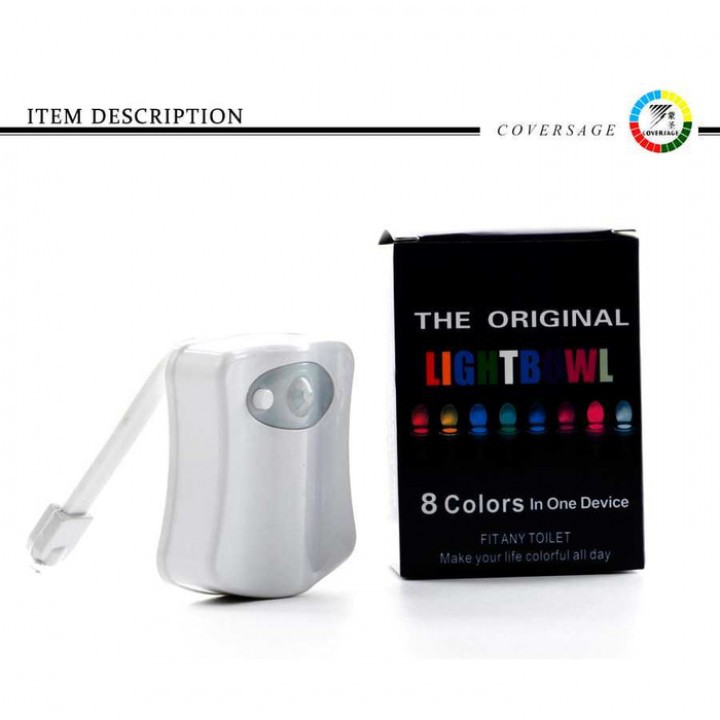 Lampu LED Toilet 8 Warna - Light Sensor