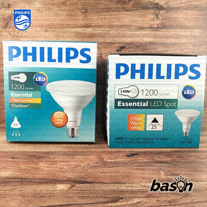 PHILIPS PAR38 Essential LED 14W 827 25D IP65 Outdoor - setara 120W