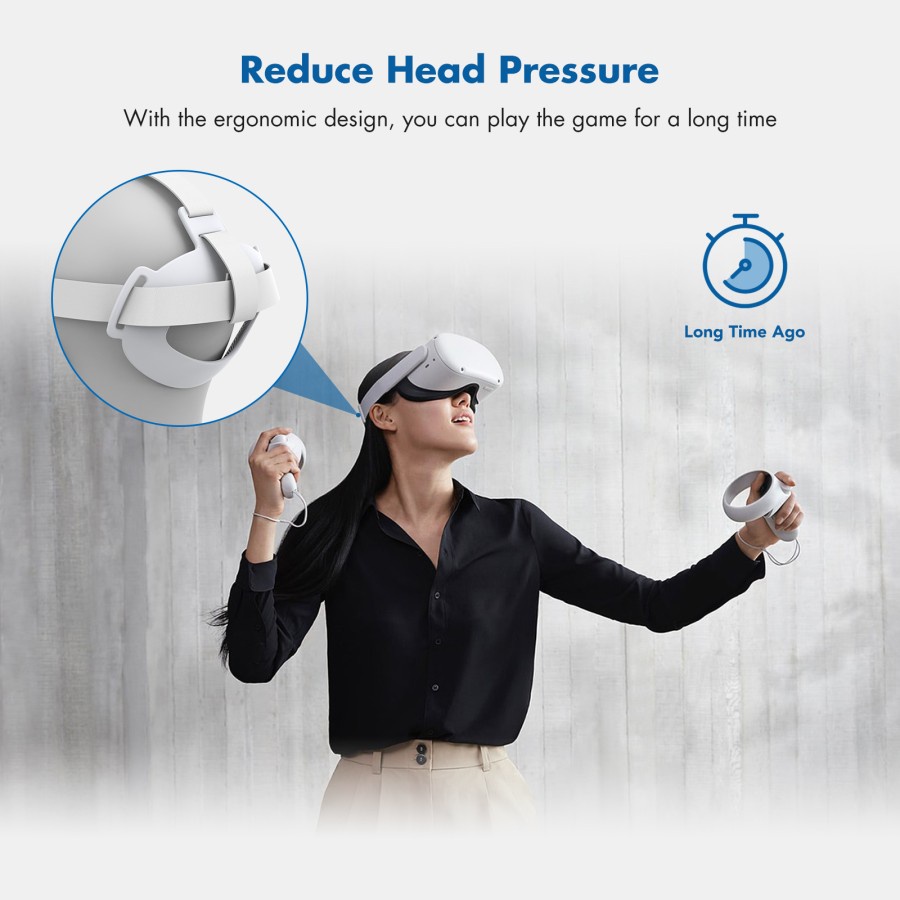 Kiwi Design Headset Strap Pad For Oculus Quest 2 Reduce Head Pressure