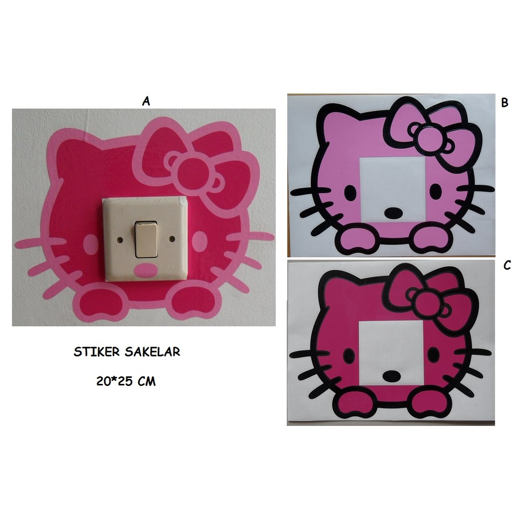 Stiker Sakelar Hello Kitty