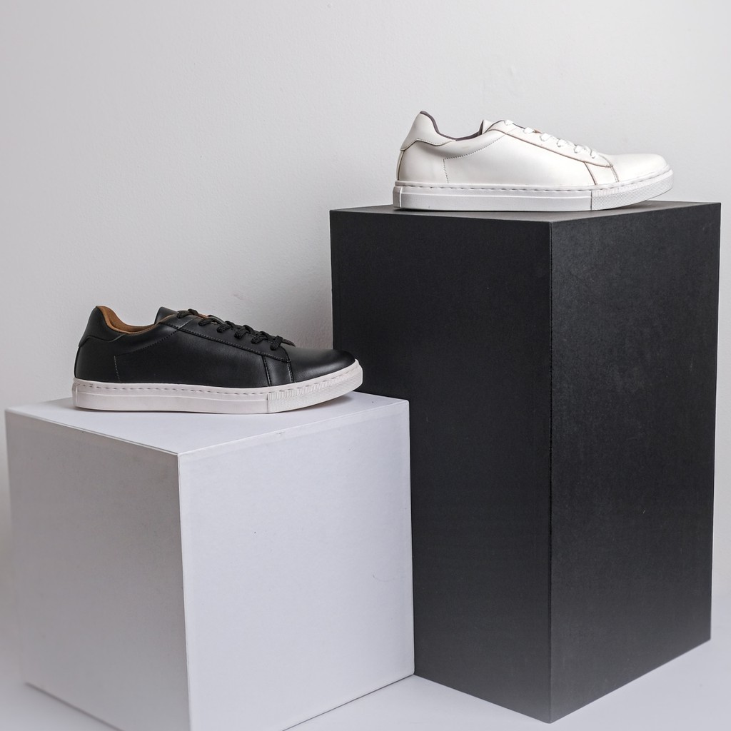 Rover White | Sepatu Casual Sneakers Kasual Polos Ori Pria Cowok Lokal Footwear Jalan | FORIND Volve