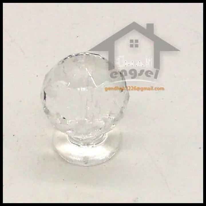 Tarikan laci akrilik 18x15 mm handle kotak kayu lonjong/ Knob box M.T1
