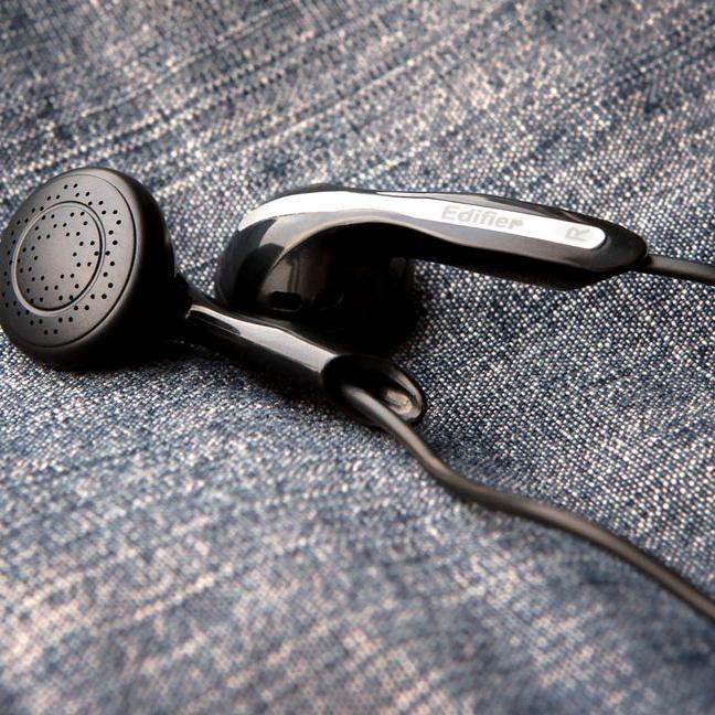 Best>?jgh-356  Edifier H180 Hi-Fi Stereo Earbuds Headphone - Hitam