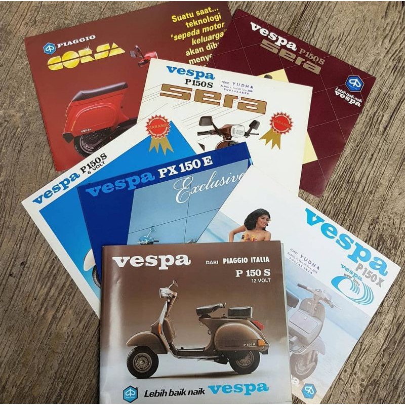 Brosur Vespa Original Ex Dealer