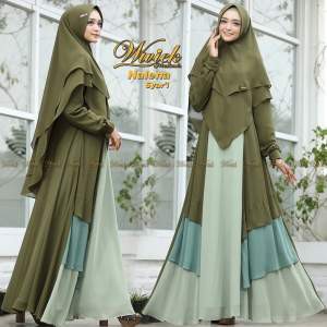 NALENA size M set gamis syari by WIWIEK MUSLIMAH