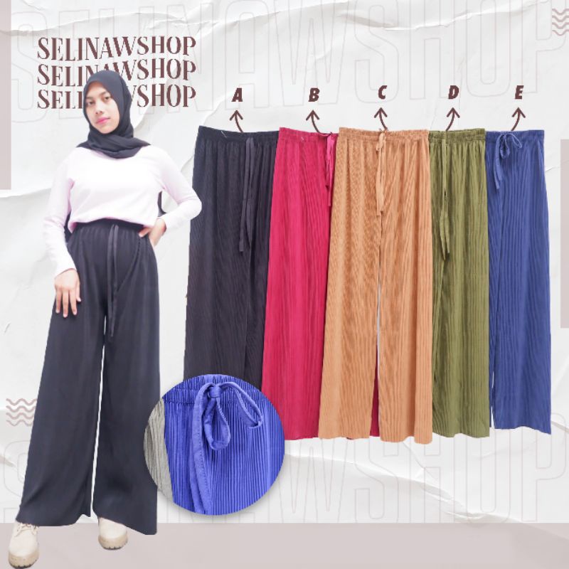 KULOT PLISKET LIDI / KULOT PLISKET PREMIUM / KULOT LONGGAR / CELANA LONGGAR / KULOT PLISKET LIDI HW 