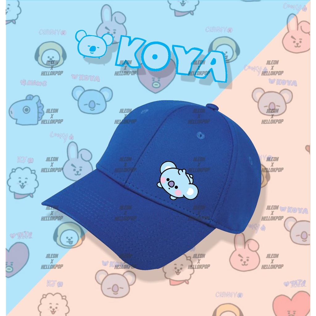 TOPI ANAK DAN DEWASA BT21 CHIMMY COOKY TATA KOYA MANG RJ SHOOKY VAN ( 3 - 10 TAHUN )-3