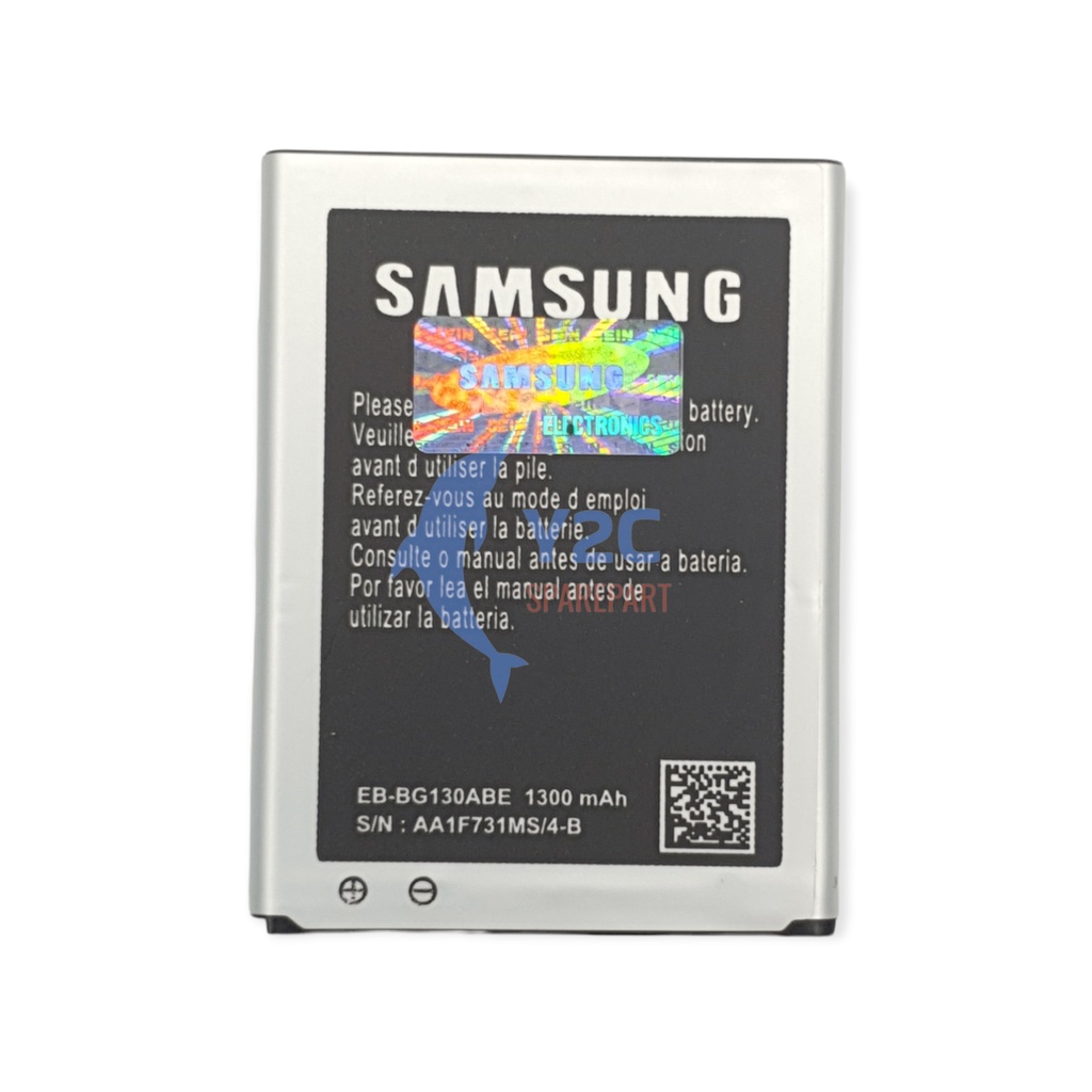 BATERAI ORIGINAL OEM SAMSUNG G130 / GALAXY YOUNG 2 / EB-BG130ABE / BATRE / BATERE / BATRAI / BATREI ASLI MURAH TERMURAH