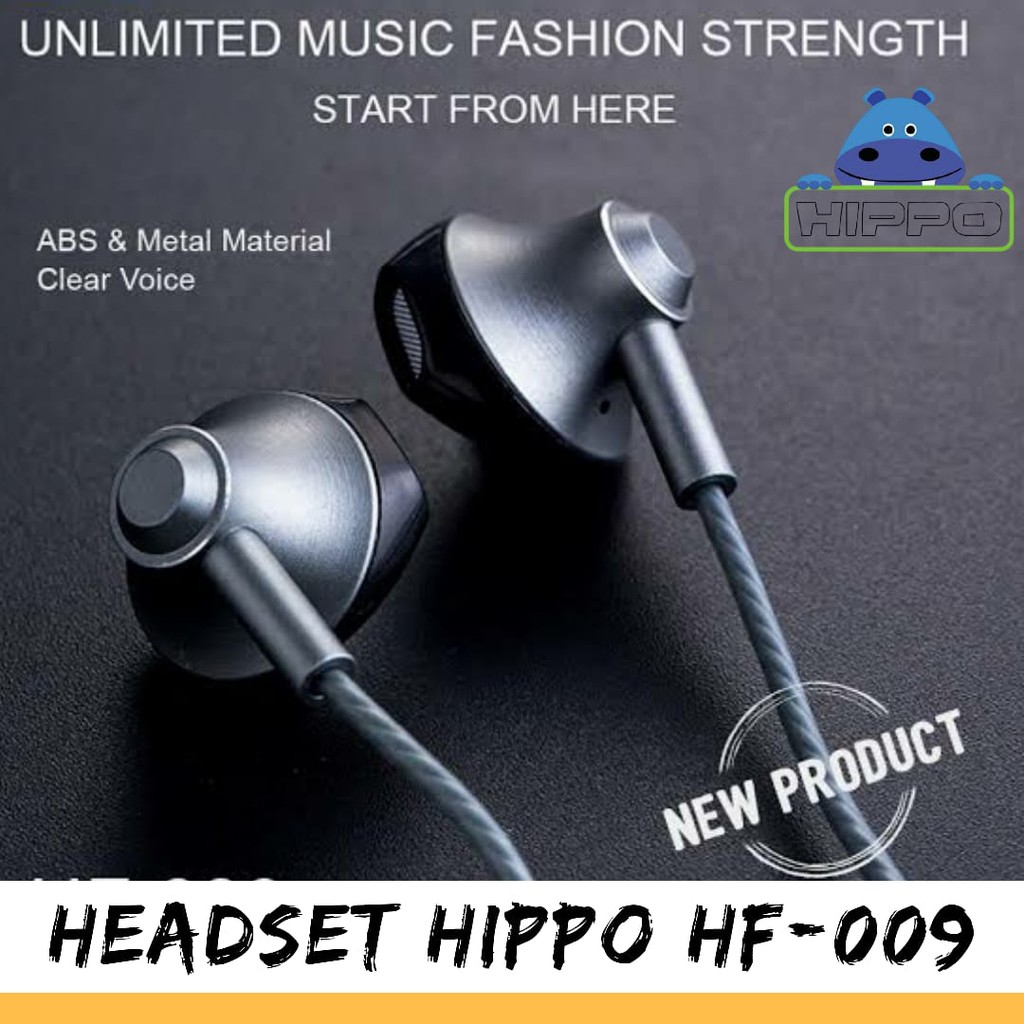Headset Hippo Hf-009 Earphone Extra Bass