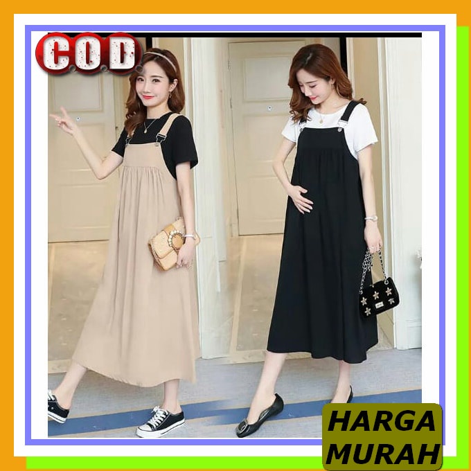 Baju Fashion 38 Jumpsuit Wanita Murah Dan Bagus Wanita / Set Baju AG438 [Overall Bumil Ro]Overall Wa