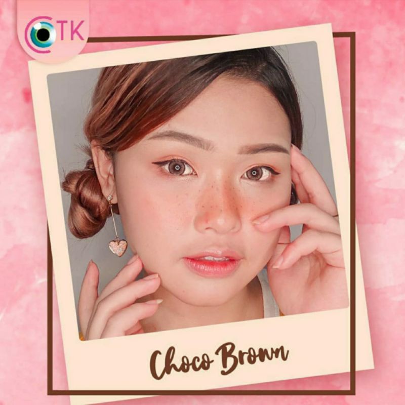 Softlens Warna RECIPE MINUS &amp; NORMAL CHOCO BROWN 14.5 MM -0.50 S.D -6.00 / Soflen Softlen by CTK