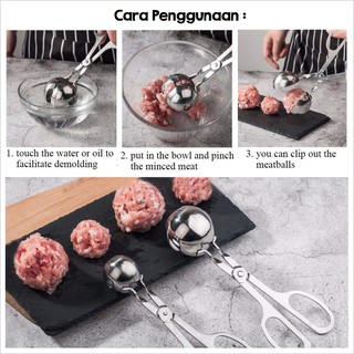 Cetakan bakso stainless jumbo Meatball maker sendok