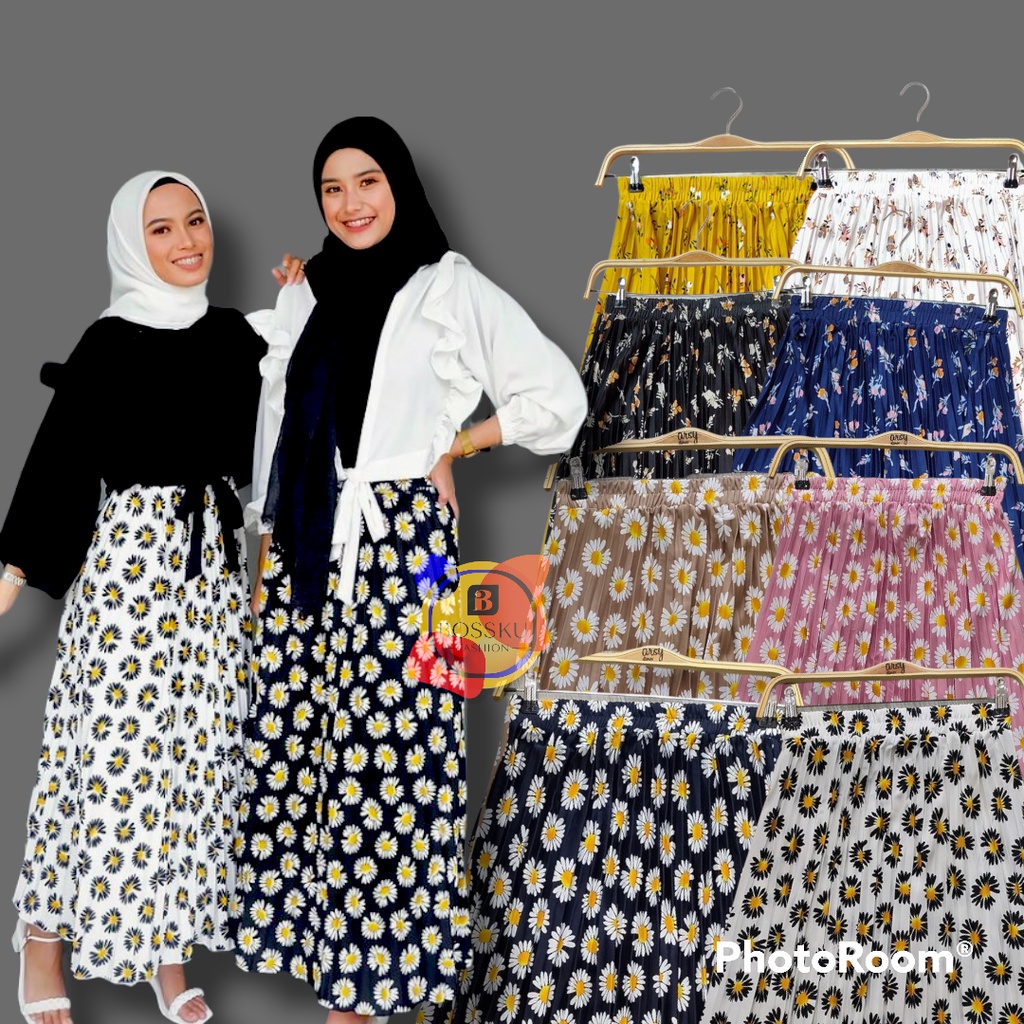 Rok plisket daisy premium jumbo