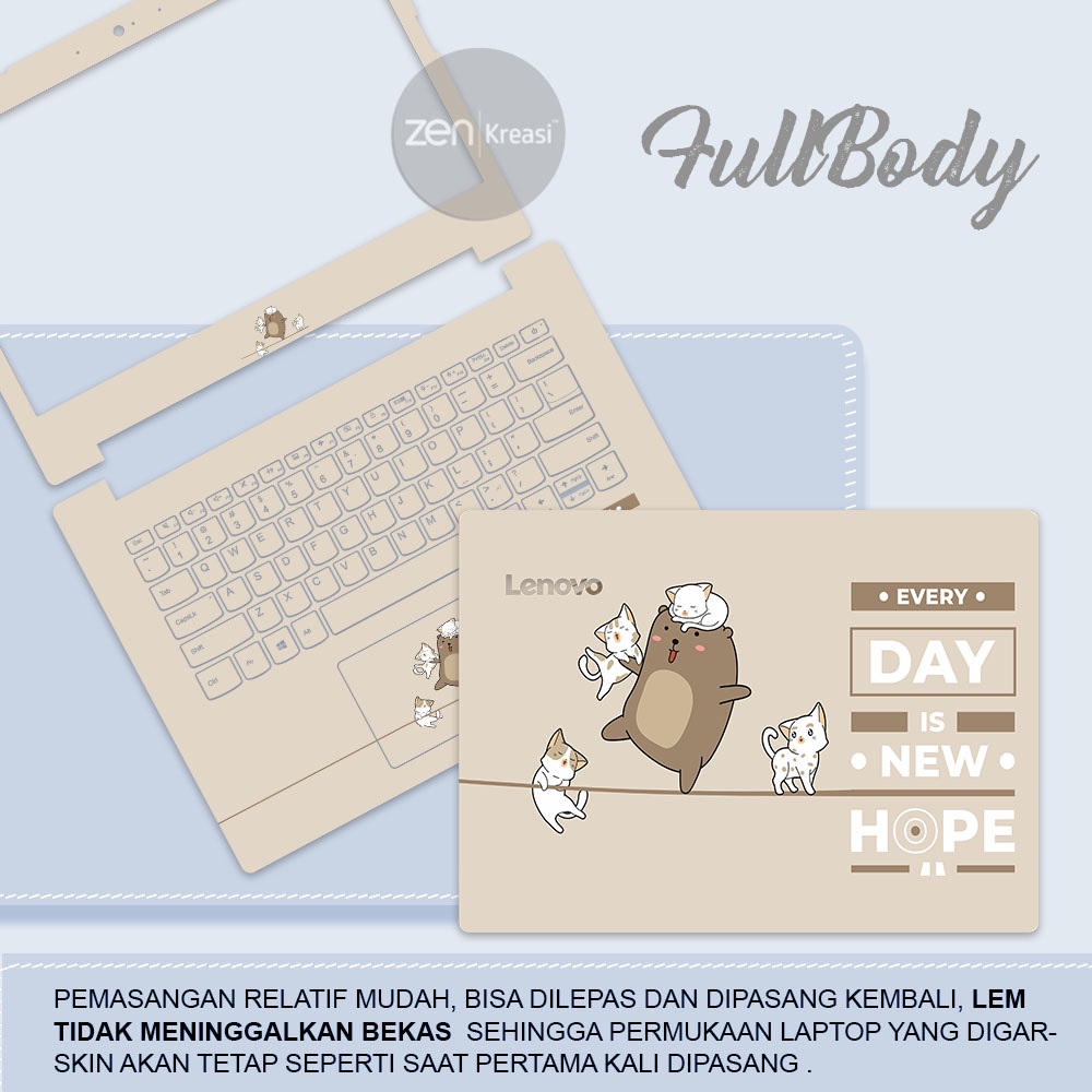 Garskin Laptop Skin Laptop Tema: Every day is hope