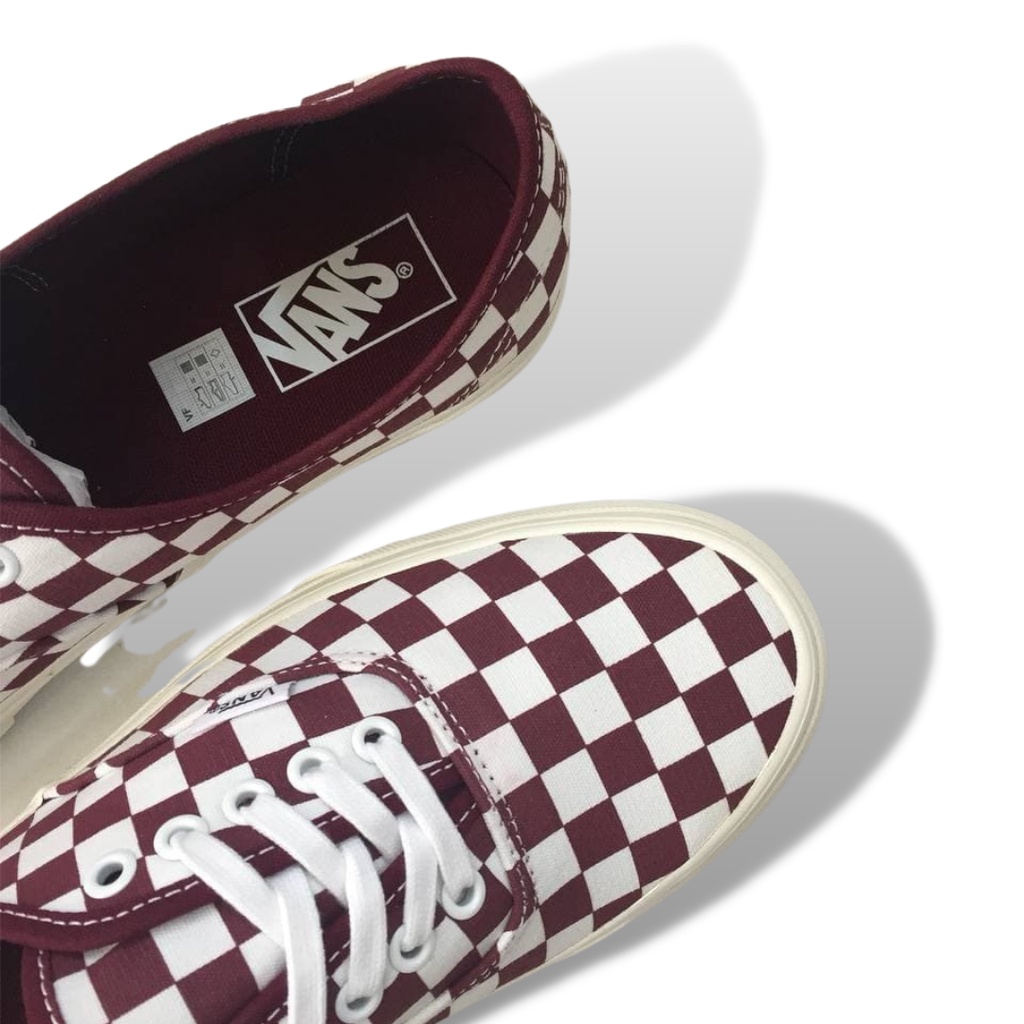 red check vans