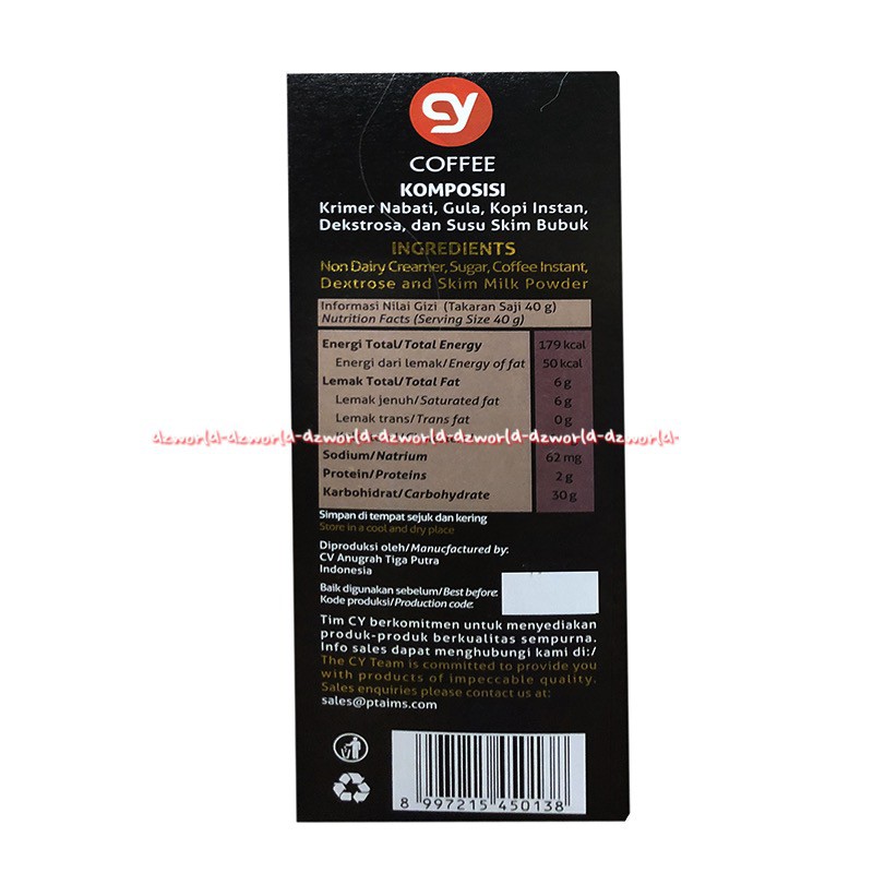 Cy Sumiyaki Charcoal Roasted White Coffee Classic 3in1 10sachets