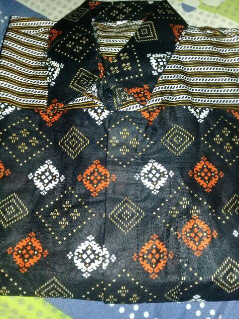 Diskon Distro Batik Hrb026 Kenongo Hem Pendek Padi Pekalongan M L Xl Batik Pria Murah Modern Grosir