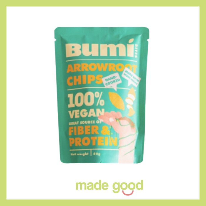 

Snack Vegan Bumi Bites Cassava-Arrowroot-Cashew 100gr