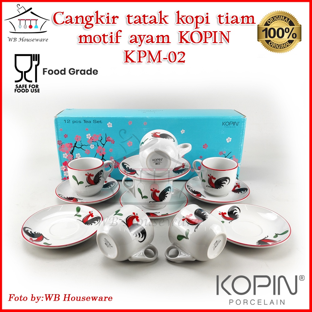 Jual Cangkir Set 6 Pasang Motif Ayam Jago Tea Set Cup And Saucer Coffee Set Kpm 01 Kopin 7791