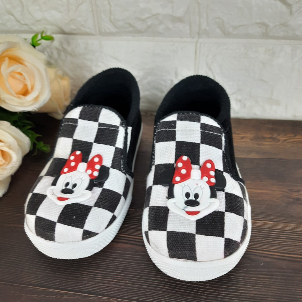 [TAMAN SEPATUKU] SEPATU TRENDY MURAH MICKEY MOUSE LUCU SLIP ON 1 2 3 4 5 6 TAHUN DAX05