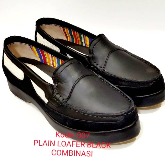 SEPATU WANITA PLAIN LOAFER ( Kulit Asli)