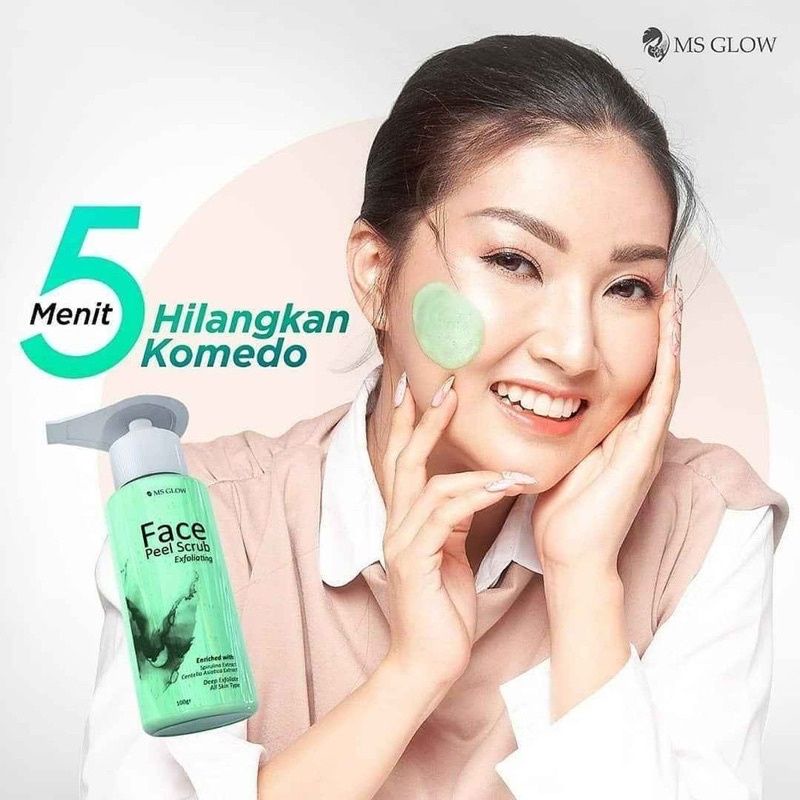 SIAP KIRIM MS GLOW FACE PEEL SCRUB EXFOLIATING/ PEEL SCRUB MS GLOW