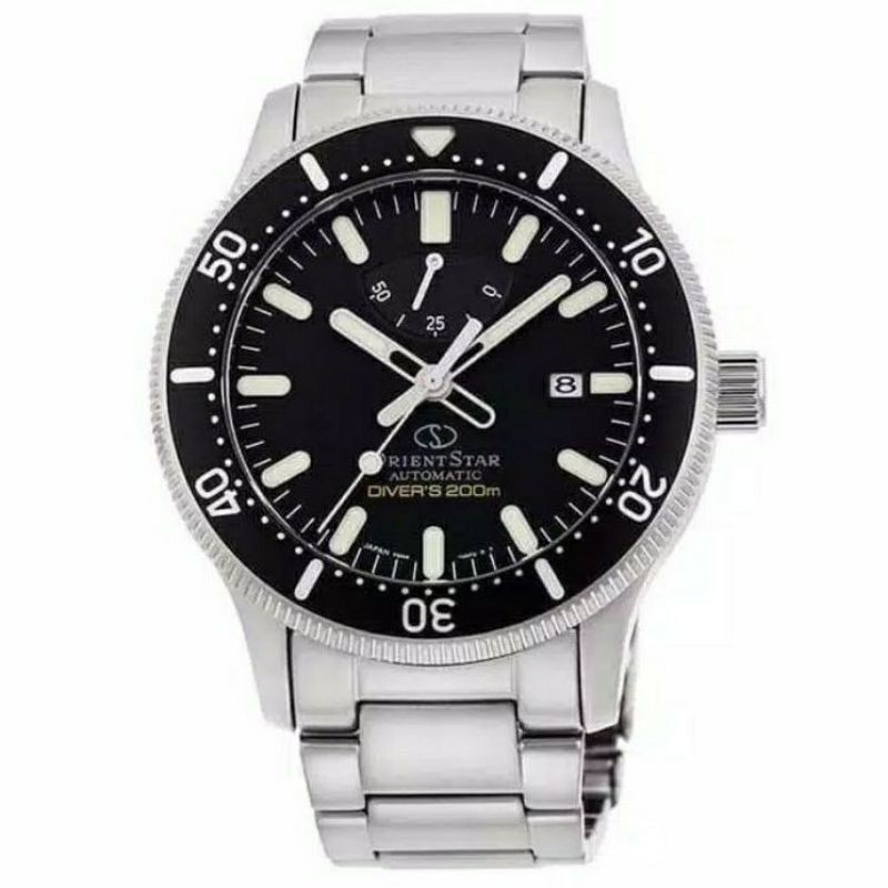 ORIENT RE-AU0301B00B JAM TANG PRIA ORIENT STAR AUTOMATIC SILVER-BLAC ORIGINAL
