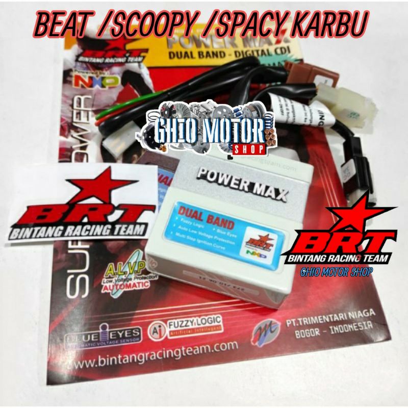 CDI BRT POWER MAX DUAL BAND( BEAT SPACY SCOOPY KARBU) CDI RACING BRT BEAT KARBU CDI BEAT KARBU BRT CDI SCOOPY KARBU CDI SPACY KARBU BRT RACING CDI JUKEN ECU JUKEN ECU HYPERBAND  DUALBAND CDI RACING TURBO CDII RACING ORIGINAL BRT GHIO MOTOR SHOP